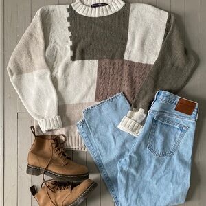 Vintage patchwork sweater